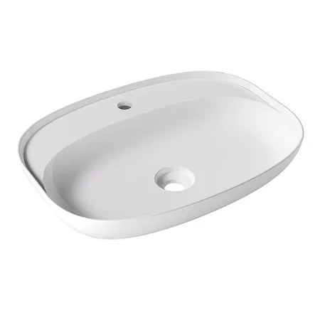 Alice Form Oval Раковина 60x45х12см., накладная, 1 отв., цвет: белый глянцевый