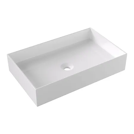 Alice Hide Раковина 60x37х12см., накладная, без отв., цвет: белый глянцевый