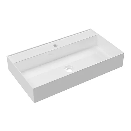 Alice Hide Раковина 80x45х13.5см., подвесная, 1 отв., цвет: белый глянцевый