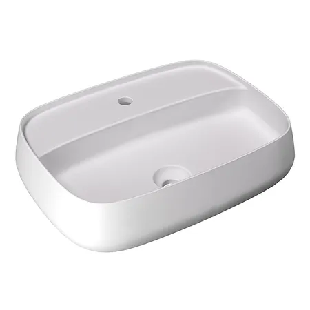 Alice Nur Plan Раковина 60x45x15см., накладная, 1 отв., цвет: белый матовый