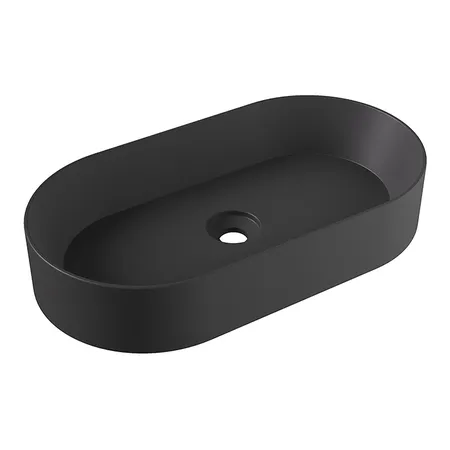 Alice Spy Oval Раковина 65x36х12см., накладная, без отв., цвет: чёрный матовый