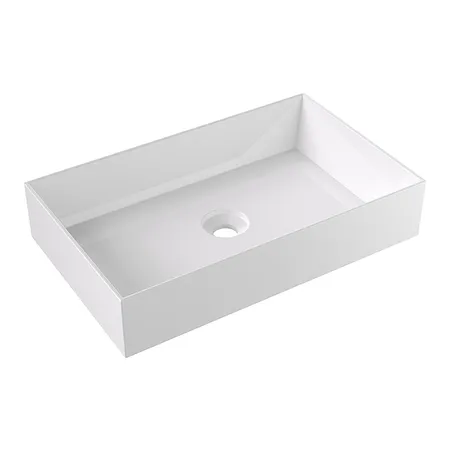 Alice Spy Rectangular Раковина 60x38х12см., накладная, без отв., цвет: белый глянцевый