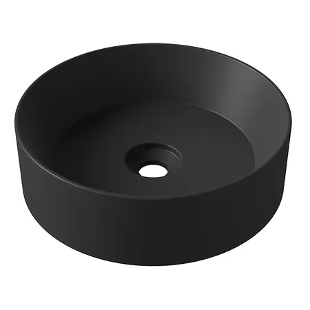 Alice Spy Round Раковина Ø40см., накладная, без отв., цвет: чёрный матовый