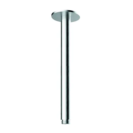 Almar 316 Stainless Steel Кронштейн для верхнего душа, потолочный, 20 см с круглым отражателем, цвет: нержавеющая сталь брашированная AISI 316