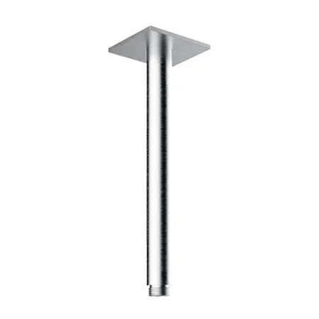 Almar 316 Stainless Steel Кронштейн для верхнего душа, потолочный, 20 см с квадратным отражателем, цвет: нержавеющая сталь брашированная AISI 316