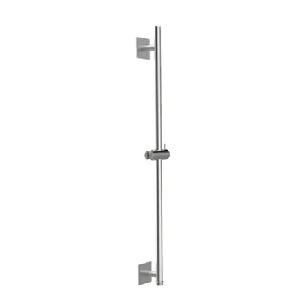 Almar 316 Stainless Steel Штанга душевая настенная 81см., с держателем для ручного душа и встроенным выводом, цвет: нержавеющая сталь брашированная AISI 316