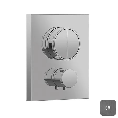 Almar Core Смеситель для душа, встраиваемый, термостатический, цвет: Gun Metal Brushed PVD