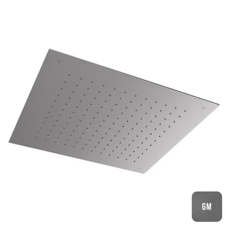 Almar Душевая лейка потолочная встраив., 50х50см, 1 режим, цвет: Gun Metal Brushed PVD