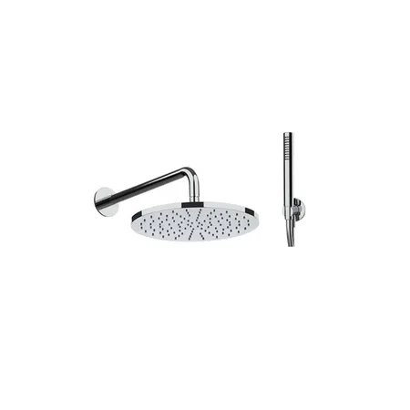 Almar KIT 300 round Комплект: Держатель верхнего душа L350мм + верхний душ 300мм (латунь) + ручной душ (латунь) + шланг + вывод с держателем, цвет: хром