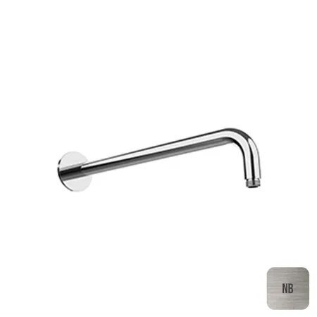 Almar Кронштейн для душа 35см., настенный, с круглым отражателем, цвет: Nickel Brushed