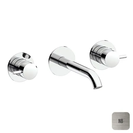 Almar Mixers Смеситель для раковины, настенный, цвет: никель брашированный