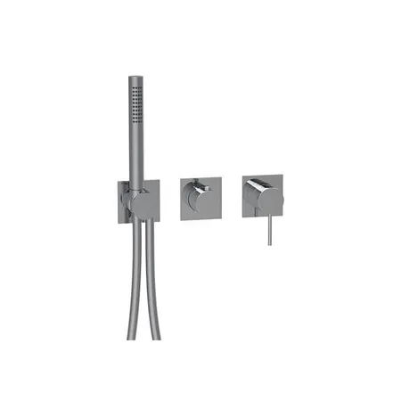 Almar Modular Смеситель для ванны, настенный, с ручным душем и шлангом, цвет: хром