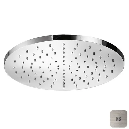 Almar Round Верхний душ круглый, 30см, латунь, цвет: Nichel Brushed