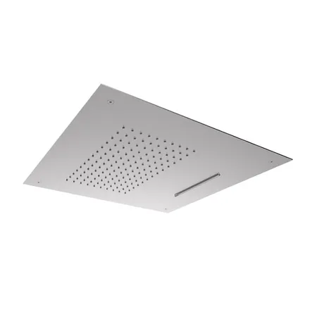 Almar Square Temptation XL Верхний душ, потолочный, 50х50см, 2 режима, цвет: Mirror Stainless Steel