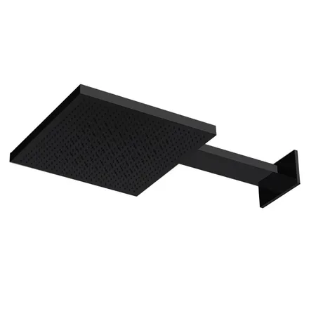 Almar Velvet Rain Верхний душ 30х30см., 2 режима, с настенным держателем, цвет: черный матовый