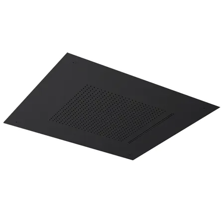 Almar Velvet Rain Верхний душ, встраиваемый, 49,8х49,8см., 2 типа струи, цвет: черный матовый