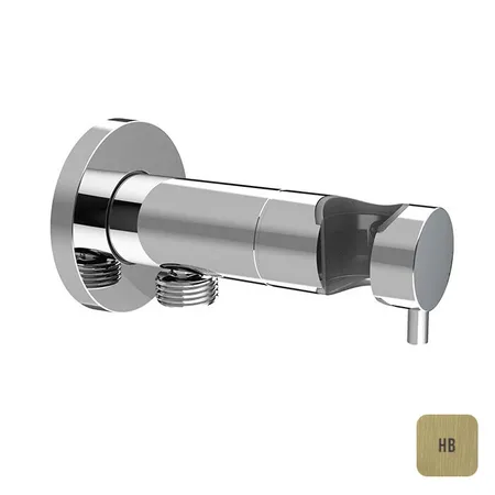 Almar Вывод для шланга с держателем и прогрессивным смесителем, цвет: High Brass Brushed PVD