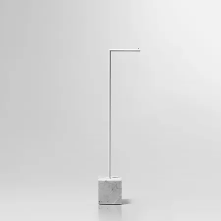 Antonio Lupi Bivio Держатель туалетной бумаги, напольный, база из мрамора Carrara satinato, цвет: Bianco opaco