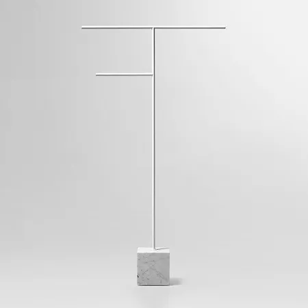 Antonio Lupi Bivio Полотенцедержатель, напольный, база из мрамора Carrara satinato, цвет: Bianco opaco