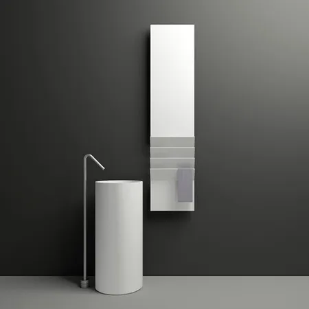 Antrax Flaps B Полотенцесушитель электрический H201xL35 см, 600 Вт, цвет: белый матовый