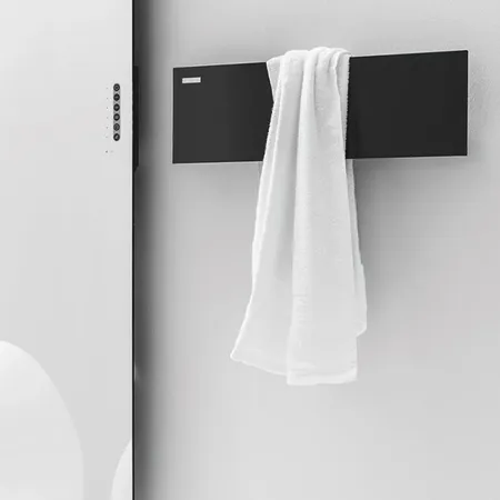 Antrax Tavoletta Полотенцедержатель электрический 80x18H см, цвет: черный матовый