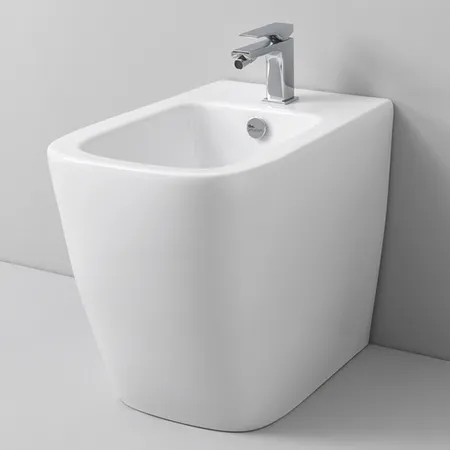 Artceram A16 Биде напольное 36х52 см, 1 отверстие, цвет: матовый  белый