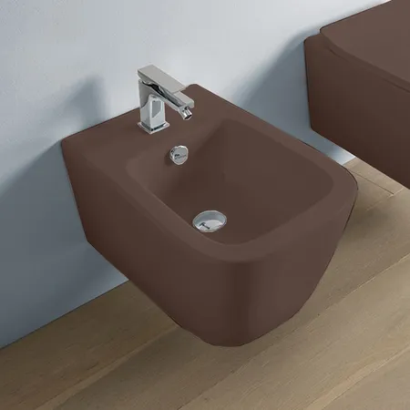 Artceram A16 Биде подвесное 36х52см, 1 отв., цвет: cocoa