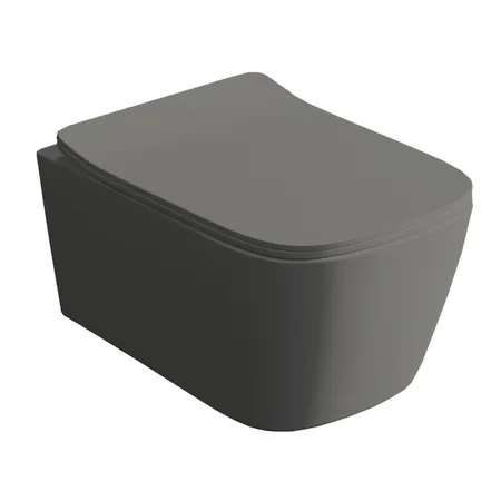 Artceram A16 Унитаз подвесной 36x52см, безободковый, saniglaze, the.reel, цвет: grigio olivia