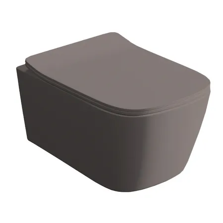 Artceram A16 Унитаз подвесной 36x52см, безободковый, saniglaze, the.reel, цвет: gravel