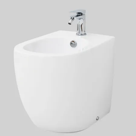 Artceram File 2.0 Биде напольное 37х52 см, 1 отверстие, saniglaze, цвет: белый глянцевый