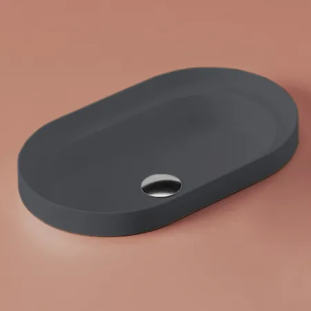 Artceram Fuori Scala Раковина 58х36 см, без отв., без перелива, цвет: blu denim
