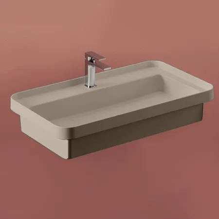 Artceram Fuori Scala Раковина 80х45 см, с 1 отв., встраиваемая, без перелива, цвет: matera