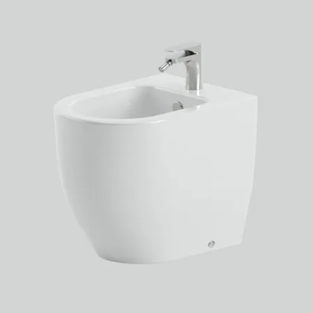 Artceram Monet Биде напольное 36х54х48см., 1 отв., приставное, saniglaze, цвет: белый глянцевый