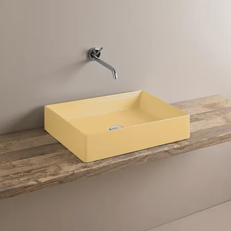 Artceram SCALINO Раковина 38х55 см, без отв., цвет: giallo zinco
