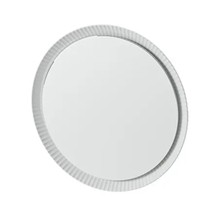 Artceram Зеркало Lord Ø76 см в керамической раме с LED-подсветкой и сенсорным выключателем, цвет: белый глянцевый