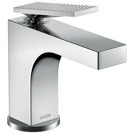 Axor Citterio Смеситель для раковины, 1 отв., излив h90мм, с текстурой, цвет: хром