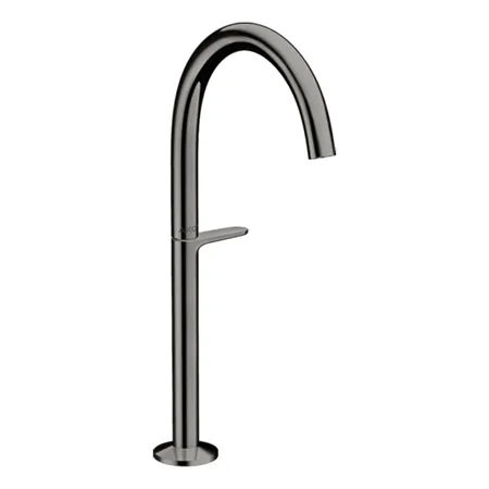 Axor One Смеситель для раковины Sel 260, на 1 отв., высокий, с донным клапаном Push-Open, цвет: полированный черный хром