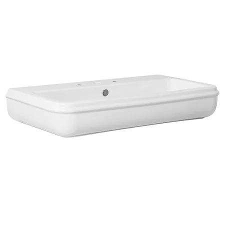 Azzurra Charme Раковина подвесная/накладная 90x46xH18 см, 1 отв., цвет: Bianco lucido