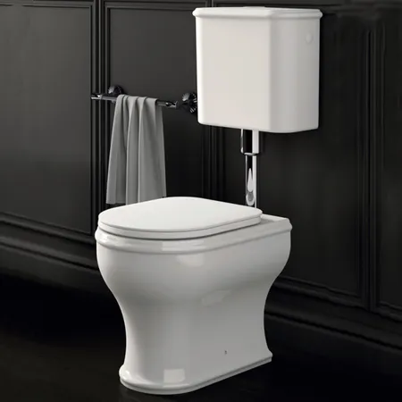 Azzurra Charme Унитаз напольный 52x40 см, 3L Water Saving, слив универсальный, сиденье микролифт, с креплением VFV, цвет: Bianco lucido/хром