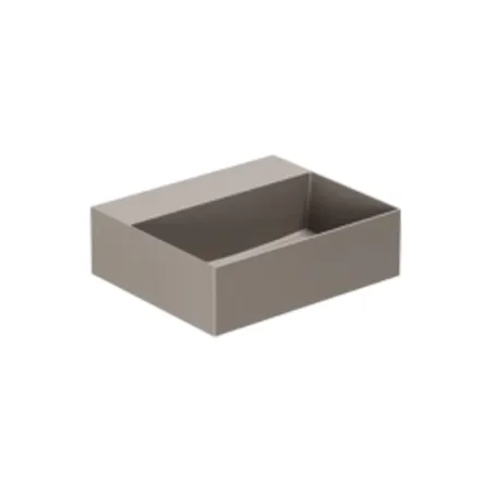 Azzurra Elegance Squared Раковина подвесная/накладная, 42x35xH12,5 см, без отв., цвет: Tortora