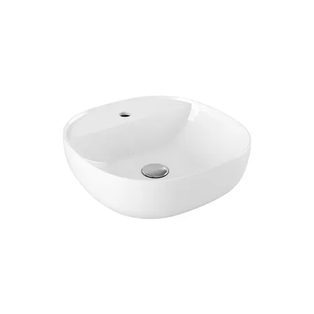 Azzurra Elegance Zip Раковина накладная, 45x45xH15 см, 1 отв., без перелива, цвет: Bianco lucido