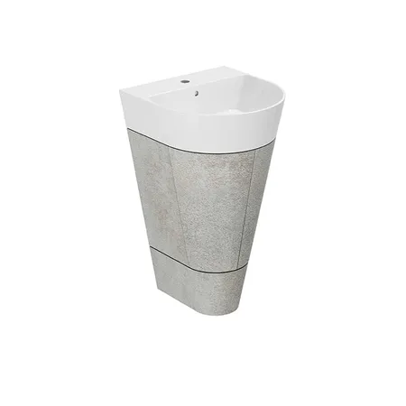Azzurra Forma Тумба напольная 50х47х84.5см, с 2 дверцами, с раковиной, цвет: Cement