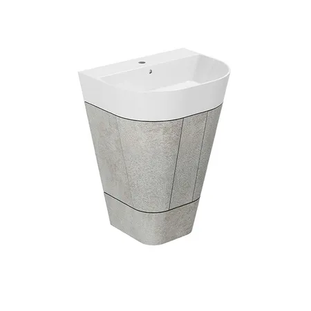 Azzurra Forma Тумба напольная 60х47х84см, с 2 дверцами, с раковиной, цвет: Cement