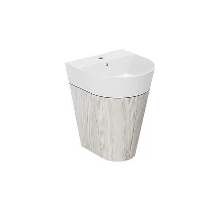 Azzurra Forma Тумба подвесная 50х47х65см, с 2 дверцами, с раковиной, цвет: Olmo bianco