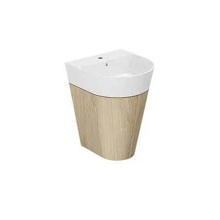 Azzurra Forma Тумба подвесная 50х47х65см, с 2 дверцами, с раковиной, цвет: Olmo naturale