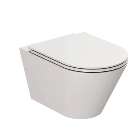 Azzurra Forma Унитаз подвесной 54х37х34см., безободковый, в комплекте с креплением, цвет: Cenere