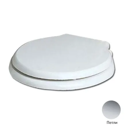 Azzurra Jubilaeum Сиденье для унитаза, микролифт, цвет: Bianco lucido/хром
