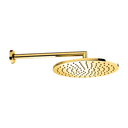 Bossini Cosmo Верхний душ Ø28см., настенный, 1 режим, цвет: Brushed Gold PVD