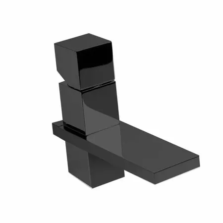 Bossini Cube Смеситель для раковины, на 1 отв., c заглушкой 1”1/4, цвет: черный матовый