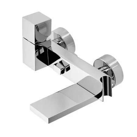 Bossini Cube Смеситель наружный с девиатором, держатель для душевой лейки  с гибким соединением 1/2”, цвет: хром